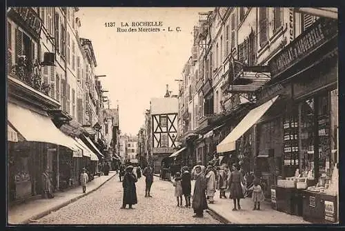 AK La Rochelle, Rue des Merciers