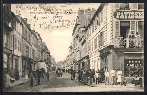 AK Rochefort sur Mer, Perspective de la Rue de la Republique