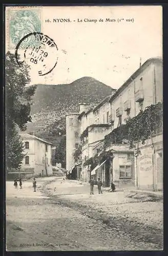 AK Nyons, Le Champ de Mars, 1ère vue