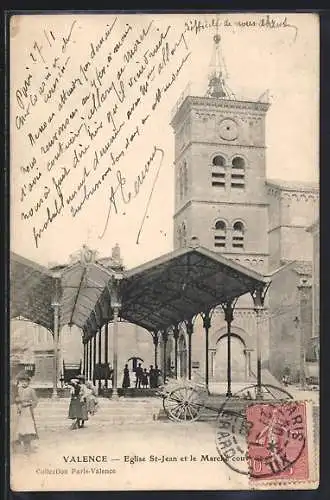 AK Valence, Église St-Jean et le Marché