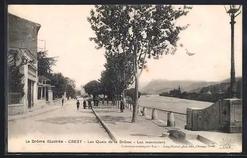 AK Crest, Les Quais de la Drôme et les marronniers