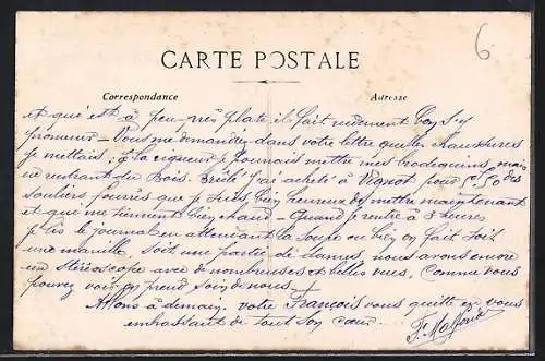 AK Crest, Vue générale du village avec pont et tour en arrière-plan