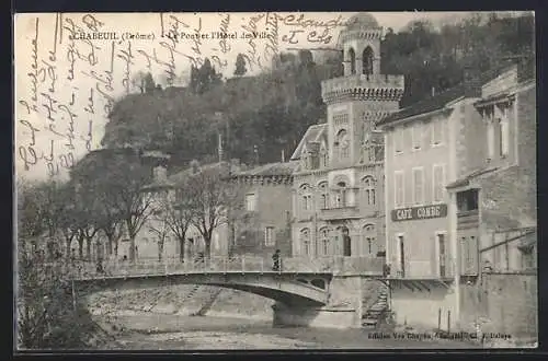 AK Chabeuil, Le Pont et l`Hôtel de Ville