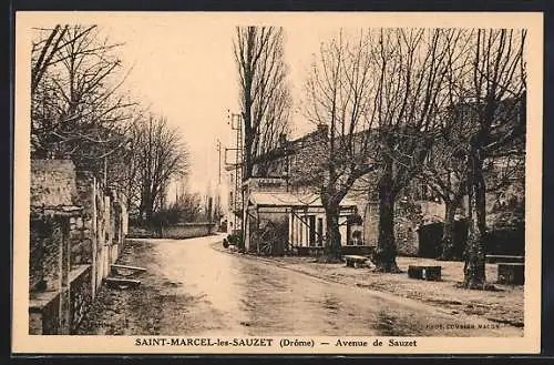 AK Saint-Marcel-les-Sauzet, Avenue de Sauzet