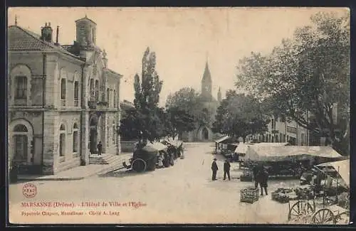 AK Marsanne, L`Hôtel de Ville et l`Église