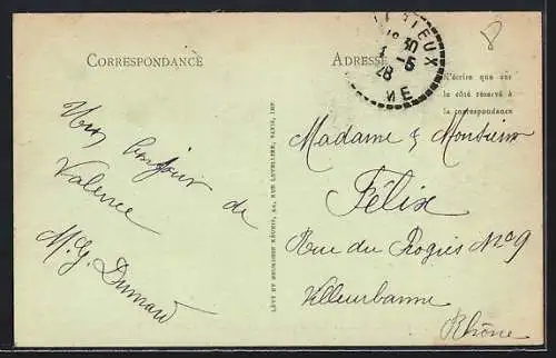 AK Valence, Le Faubourg Saint-Jacques avec boutiques et passants