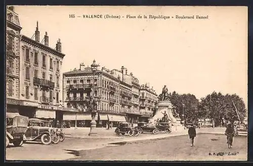 AK Valence, Place de la République, Boulevard Bancel