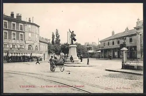 AK Valence, La Gare et Monument Bancel