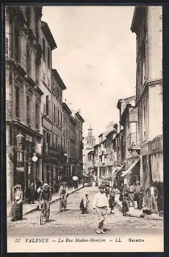 AK Valence, La Rue Madier-Montjon