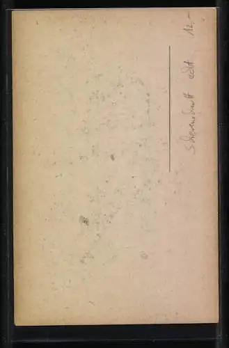 AK Scherenschnitt, Eleganter Herr im Profil