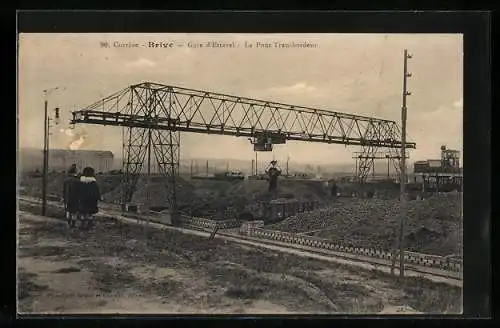 AK Brive, Corrèze, Gare d`Estavel, Le Pont Transbordeur, Schwebefähre