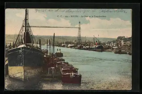 AK Rouen, Le Port et le Transbordeur, Schwebefähre