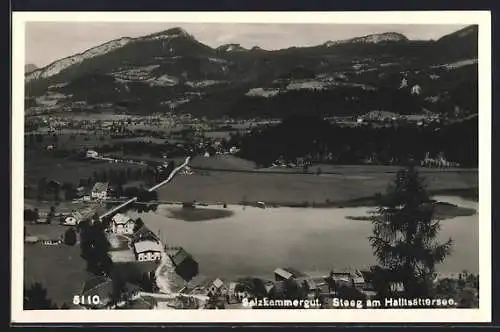 AK Steeg am Hallstättersee, Salzkammergut, Panorama