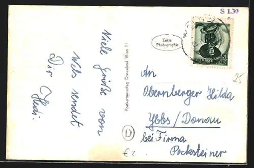 AK Wels /O. Ö., Stadtplatz mit Geschäften und Ledererturm