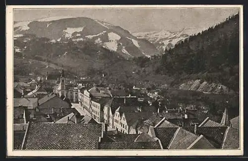 AK Weyer a. de. Enns, Teilansicht mit Kirche