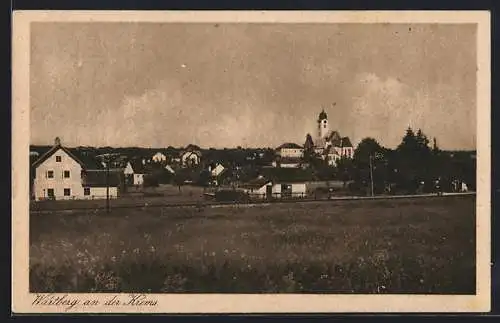 AK Wartberg an der Krems, Teilansicht mit Kirche