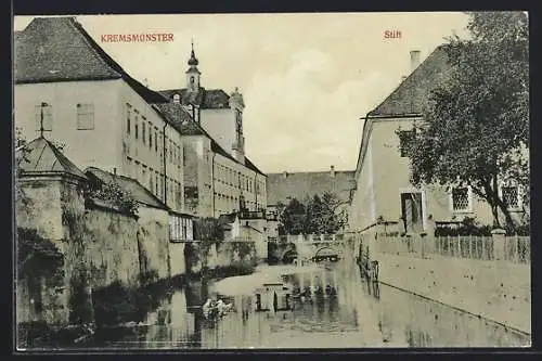 AK Kremsmünster, Flusspartie mit Stift