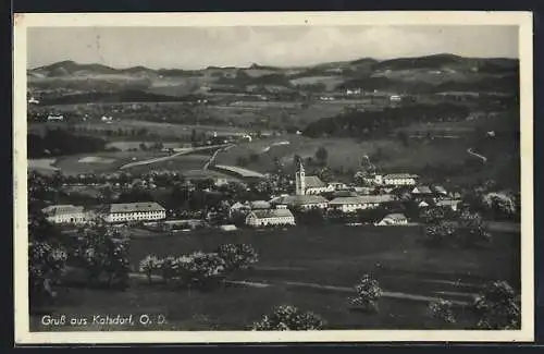 AK Katsdorf /O. D., Gesamtansicht aus der Vogelschau