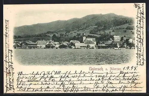 AK Unterach a. Attersee, Panorama