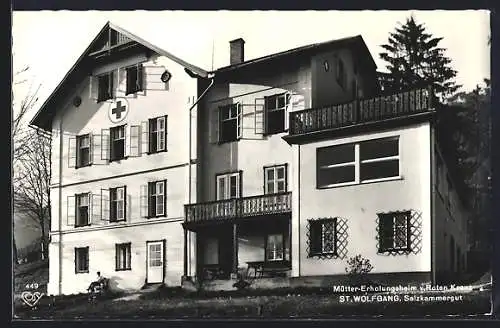 AK St. Wolfgang /Salzkammergut, Mütter-Erholungsheim v. Roten Kreuz