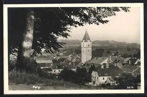 AK Perg, Teilansicht mit Kirche