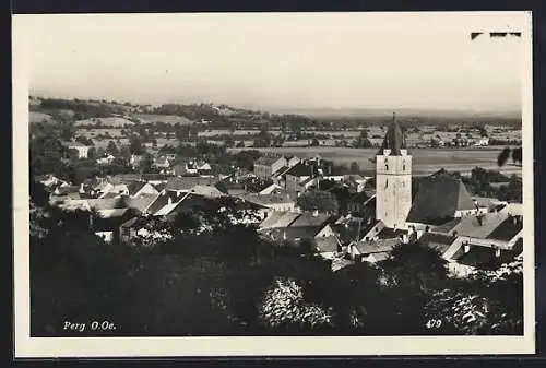 AK Perg /O. Oe., Ortsansicht mit der Kirche