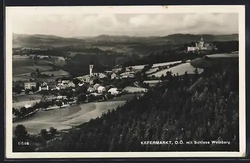 AK Kefermarkt /O. Ö., Ortsansicht mit Schloss Weinberg