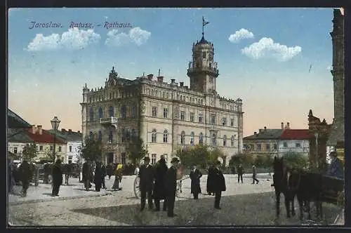 AK Jaroslaw, Ratusz, Abendstimmung am Rathaus