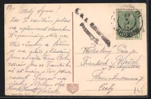 AK Jaroslaw, Spaziergänger vor dem Rathaus