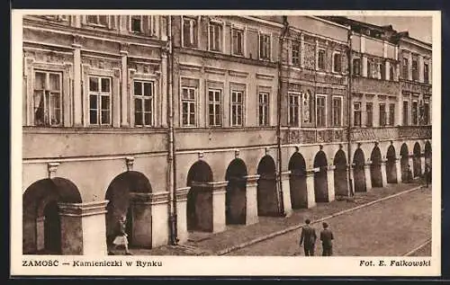 AK Zamosc, Kamieniczki w Rynku