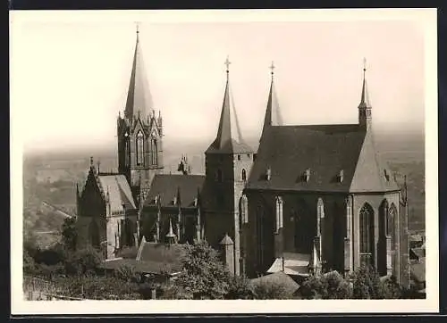 Foto-AK Deutscher Kunstverlag, Nr. 14: Oppenheim, Ansicht der Katharinenkirche