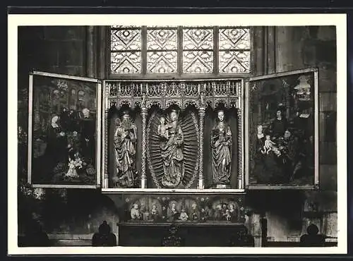 Foto-AK Deutscher Kunstverlag, Nr. 46: Soest, Kirche S. Maria zur Wiese, Altar um 1520