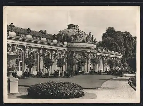 Foto-AK Deutscher Kunstverlag, Nr. P 21: Potsdam, Gartenseite von Sanssouci