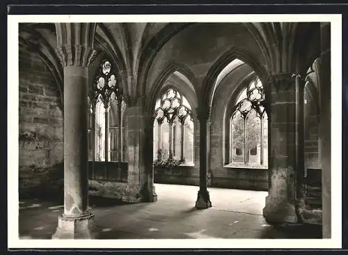 Foto-AK Deutscher Kunstverlag, Nr. 20: Maulbronn, Ehemaliges Zisterzienserkloster, Blick in den Kreuzgang