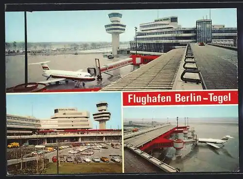 AK Berlin, Ansichten vom Flughafen Tegel