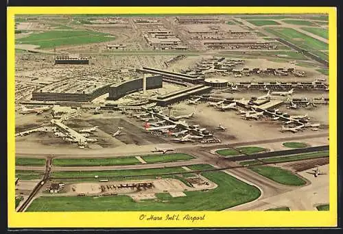 AK Chicago, O`Hare International Airport, Chicago-Illinois, Aerial view