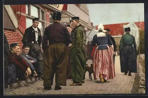 Foto-AK Photochemie Berlin Nr. 2369: Gruppe von Holländern auf der Strasse