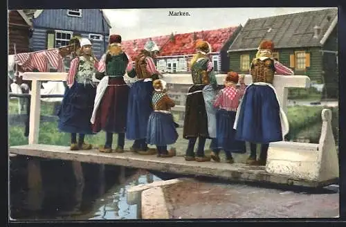 Künstler-AK Photochromie Nr. 1926: Mädchen in niederländischer Tracht