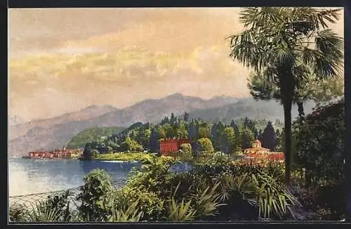 Künstler-AK Photochromie Nr. 3320: Bellagio, Villa Melzi, Lgo di Como