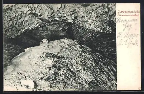 AK In der Barbarossahöhle, Schweizerlandschaft