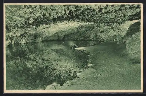 AK Barbarossahöhle im Kyffhäuser, Grottensee