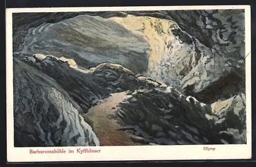 AK Barbarossahöhle im Kyffhäuser, Olymp, Höhle