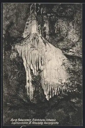 AK Sophienhöhle, III. Abteilung, Kanzelgrotte