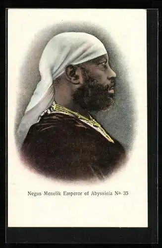 AK Äthiopien, Negus Menelik, Kaiser von Äthiopien