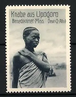 Reklamemarke Deutsch-Ost-Afrika, Benediktiner Mission, Knabe aus Upogora