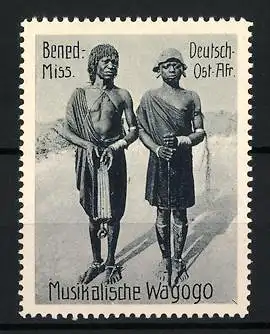 Reklamemarke Deutsch-Ost-Afrika, Benediktiner Mission, Musikalische Wagogo