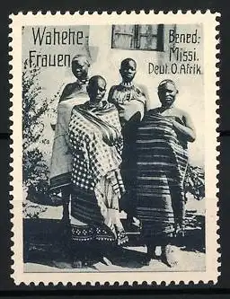 Reklamemarke Deutsch-Ost-Afrika, Benediktiner Mission, Wahehefrauen