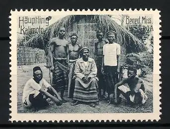 Reklamemarke Deutsch-Ost-Afrika, Benediktiner Mission, Häuptling Kalimoto