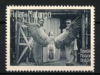 Reklamemarke Deutsch-Ost-Afrika, Benediktiner Mission, Adler in Matengo