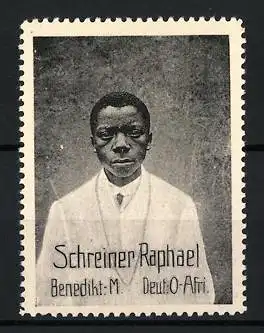 Reklamemarke Deutsch-Ost-Afrika, Benediktiner Mission, Schreiner Raphael